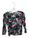 Karen Millen Size M Red & Teal Viscose Blend Long Sleeve Botanical Sweater Red & Teal / M