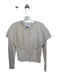 LNA Clothing Size XS Oatmeal Acrylic Long Sleeve Bib Cardigan Sweater Oatmeal / XS