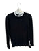 Vila Milano Size Est M Black & White Nylon Blend Ruffle Collar Sweater Black & White / Est M