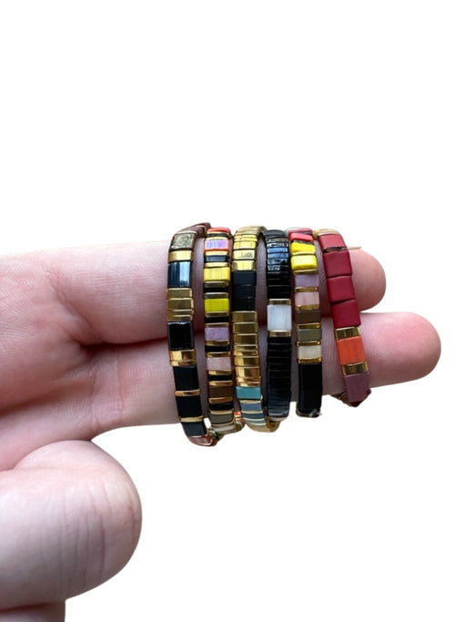 Serefina Multi Beaded Stretch Set of 6 Bracelet Multi