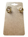 Gold & Blue Gold Plated Huggie sTONE Dainty Earrings Gold & Blue