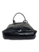 Furla Black Leather Croc Embossed Top Handles Tote Bag Black / L