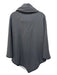 Finley Size L Gray Rayon Blend Heathered Handkerchief Hem Poncho Sweater Gray / L