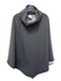 Finley Size L Gray Rayon Blend Heathered Handkerchief Hem Poncho Sweater Gray / L