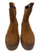 Loeffler Randall Shoe Size 7 Tan Brown Leather Suede Almond Toe Platform Booties Tan Brown / 7