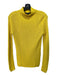 Ralph Lauren Black Size XS Yellow Cotton Blend Mock Neck Ribbed Knit Sweater Yellow / XS