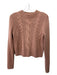 Vince Size S Dusty Pink Cashmere Cable Knit Long Sleeve Sweater Dusty Pink / S