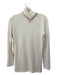 Ann Mashburn Size S Beige Wool Blend Turtleneck Long Sleeve Semi Sheer Sweater Beige / S