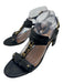 Salvatore Ferragamo Shoe Size 10 Black Leather Gold hardware T Strap Sandals Black / 10