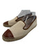 Fendi Shoe Size 40 White & Brown Canvas & Leather round toe Espadrille White & Brown / 40