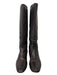 Chloe Shoe Size 39.5 Brown Leather Knee High Almond Toe Slip On Boots Brown / 39.5