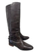 Chloe Shoe Size 39.5 Brown Leather Knee High Almond Toe Slip On Boots Brown / 39.5