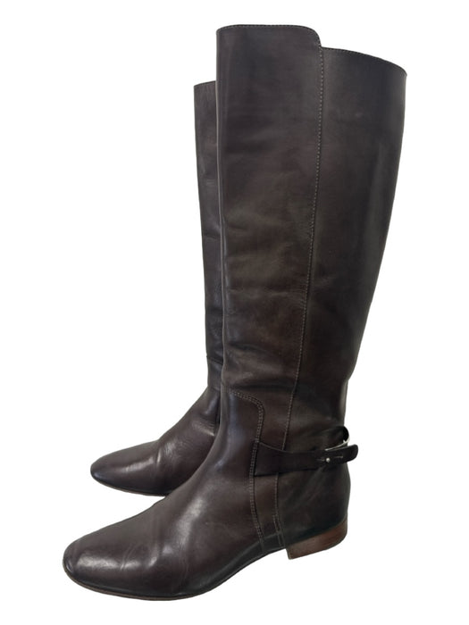 Chloe Shoe Size 39.5 Brown Leather Knee High Almond Toe Slip On Boots Brown / 39.5