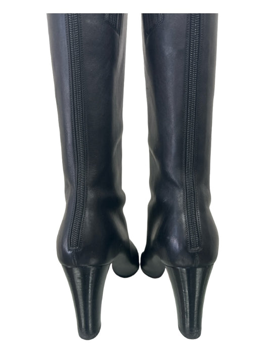 Christian Louboutin Shoe Size 40 Black Leather Knee High Pointed Toe Boots Black / 40