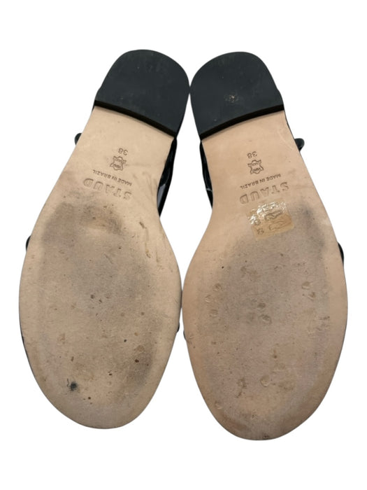 Staud Shoe Size 38 Black Leather Knotted ankle strap Sandals Black / 38