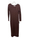 Abercrombie & Fitch Size S Brown Merino Wool Blend Ribbed Button Front Dress Brown / S