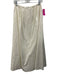 Reformation Size 4 White Cotton Blend Back Zip Maxi Skirt White / 4