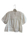 Saylor Size XS White 100% Cotton Round Neck Contrast Stitch Short Sleeve Top White / XS