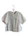 Saylor Size XS White 100% Cotton Round Neck Contrast Stitch Short Sleeve Top White / XS