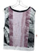 Helmut Helmut Lang Size P White & Multi Polyester Sleeveless Marble Print Top White & Multi / P