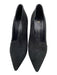 Giuseppe Zanotti Shoe Size 38.5 Black Leather Suede Pointed Toe Stiletto Pumps Black / 38.5
