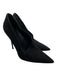 Giuseppe Zanotti Shoe Size 38.5 Black Leather Suede Pointed Toe Stiletto Pumps Black / 38.5