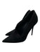 Giuseppe Zanotti Shoe Size 38.5 Black Leather Suede Pointed Toe Stiletto Pumps Black / 38.5