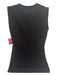 Emilio Pucci Size 6 Black Blue White Silk Abstract Round Neck Sleeveless Top Black Blue White / 6