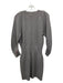 Brochu Walker Size S Gray Wool V Neck Long Sleeve Elastic Waist Mini Dress Gray / S