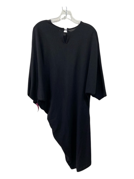 Ralph Lauren Black Size M Black Cashmere Round Neck Keyhole Back Shift Dress Black / M