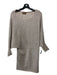 Kerisma Size S/M Beige Gray Acrylic Blend Dolman Long Sleeve Wide Neck Dress Beige Gray / S/M