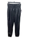 Joie Size XS Black Polyurethane Elastic Drawstring Jogger Pockets Pants Black / XS