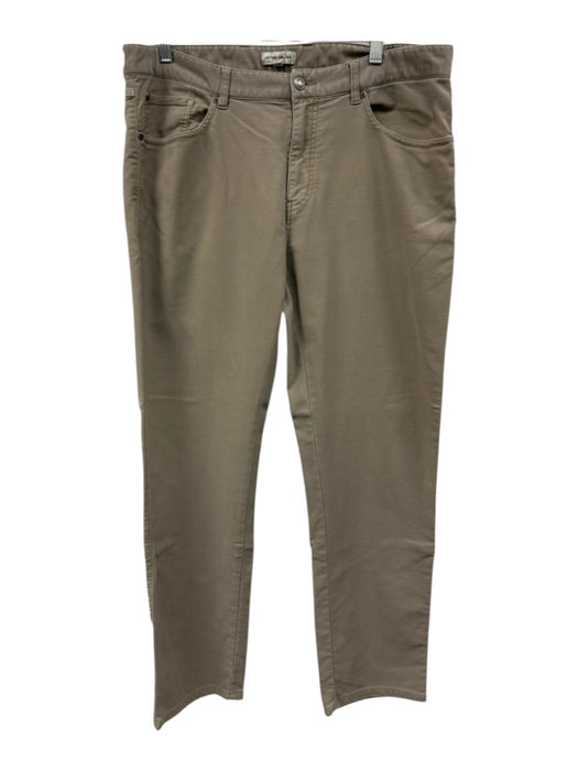 Peter Millar Size 35 Beige Cotton Solid Men's Pants Beige / 35