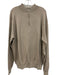 Peter Millar Size L Beige Cotton Solid Quarter Zip Men's Sweater Beige / L