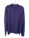 Peter Millar Size L Purple Cashmere Solid Quarter Zip Men's Sweater Purple / L