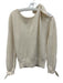 Derek Lam 10 Crosby Size XS Cream White Cashmere Long Sleeve Tie Detail Sweater Cream White / XS
