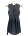 Giambattista Valli Size XXS Black Shimmer Polyamide & Acetate Sleeveless Dress Black Shimmer / XXS