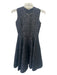 Giambattista Valli Size XXS Black Shimmer Polyamide & Acetate Sleeveless Dress Black Shimmer / XXS