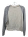 Vince Size XS Cream & Gray Wool Blend High Neck Raglan Inverted Seams Sweater Cream & Gray / XS