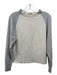 Vince Size XS Cream & Gray Wool Blend High Neck Raglan Inverted Seams Sweater Cream & Gray / XS