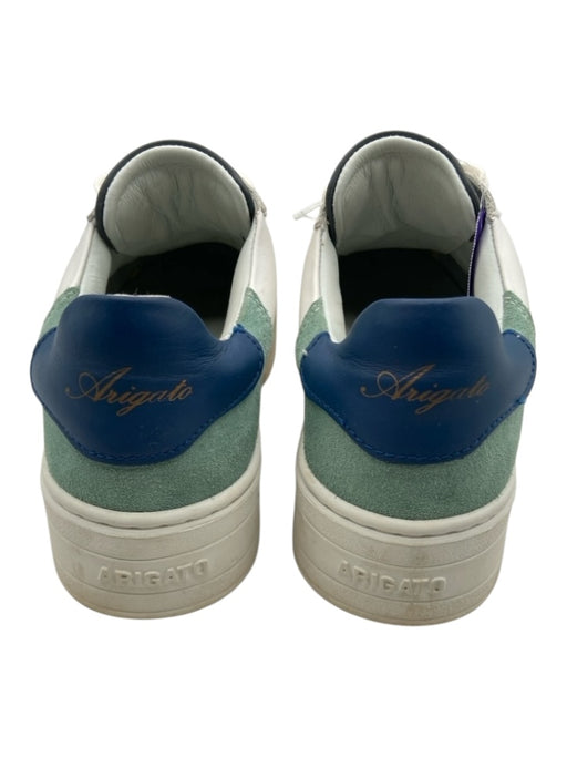 Axel Arigato Shoe Size 6.5 White, Green & Blue Leather & Suede Lace Up Sneakers White, Green & Blue / 6.5