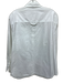 AYR Size M White Cotton Long Sleeve Button Up Collared Top White / M