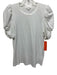 A.L.C. Size S White Cotton Heathered Short Puff Sleeve T Shirt Top White / S