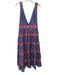 Farm Rio Size Medium Blue, Pink, Green Cotton Sleeveless Floral & Birds Dress Blue, Pink, Green / Medium
