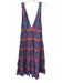 Farm Rio Size Medium Blue, Pink, Green Cotton Sleeveless Floral & Birds Dress Blue, Pink, Green / Medium