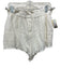Sea New York Size M White Linen & Cotton High Waist scallop trim Mini Shorts White / M