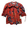 Hunter Bell Size XS Red, Blue & Brown Cotton Short Puff Sleeve Floral Print Top Red, Blue & Brown / XS