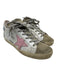 Golden Goose Shoe Size 37 White, Gray & Pink Leather Suede Toe Metallic Sneakers White, Gray & Pink / 37