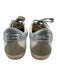 Golden Goose Shoe Size 37 White, Gray & Pink Leather Suede Toe Metallic Sneakers White, Gray & Pink / 37