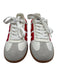 Back 70 Shoe Size 38 White & Red Leather Upper T Toe Logo Side Low Top Sneakers White & Red / 38